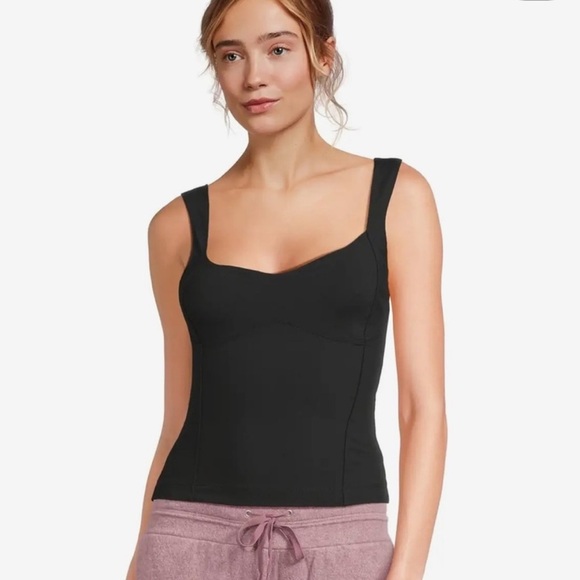 Free People Intimately Somewhere Sometime Cami in Black NWT - Picture 1 of 9